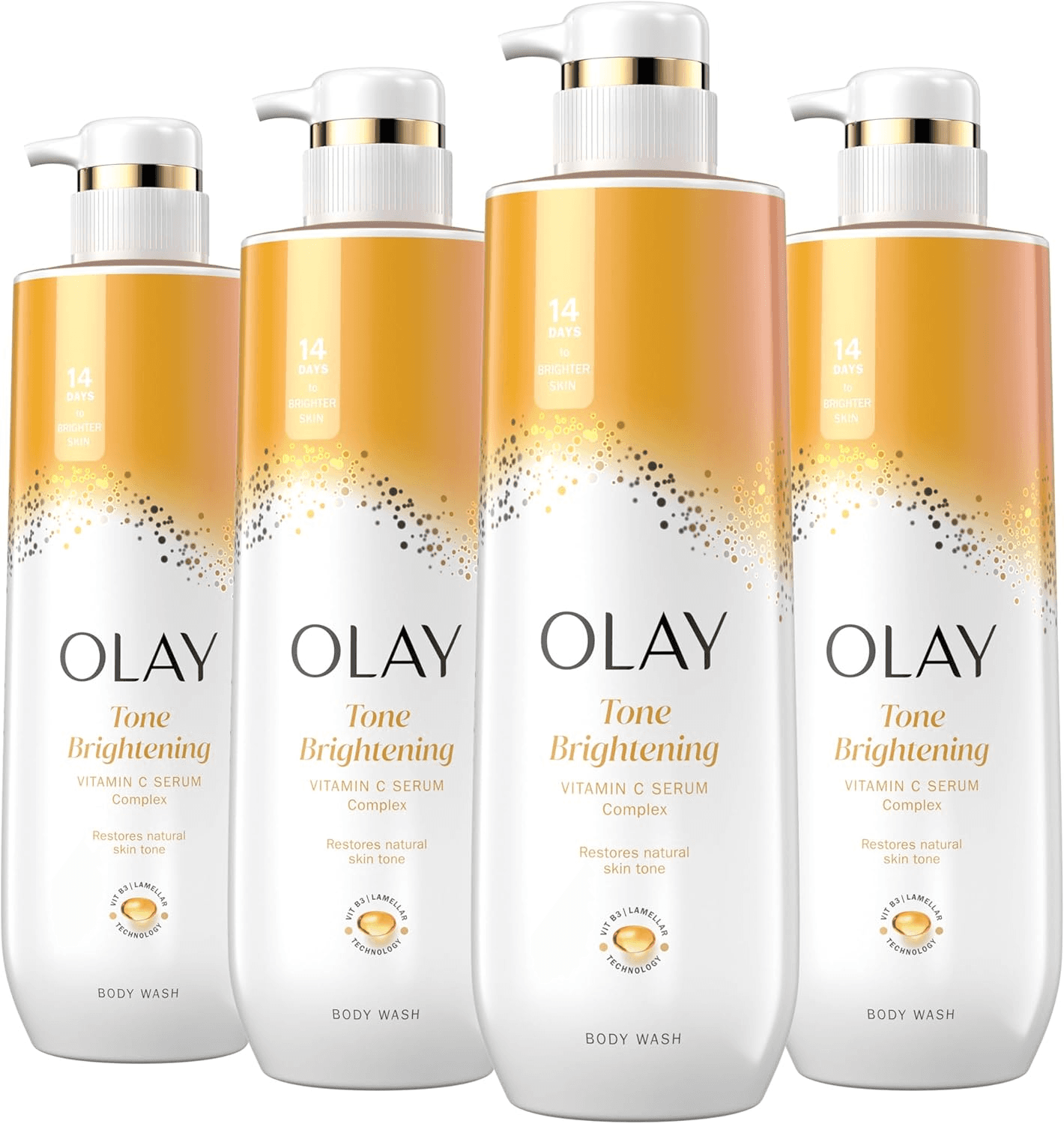 Olay Tone Brightening Vitamin C Serum Complex Body Wash – Gel Douche Éclat & Anti-Taches