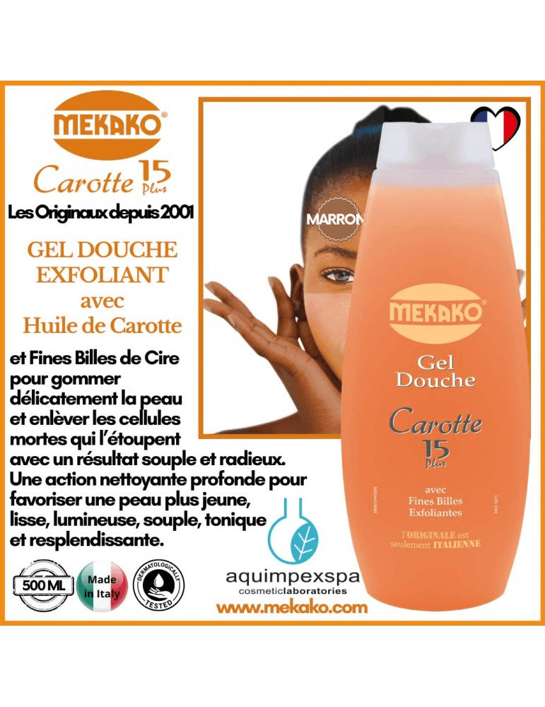 Gel Douche Exfoliant Carotte 15 Plus - miniature 1