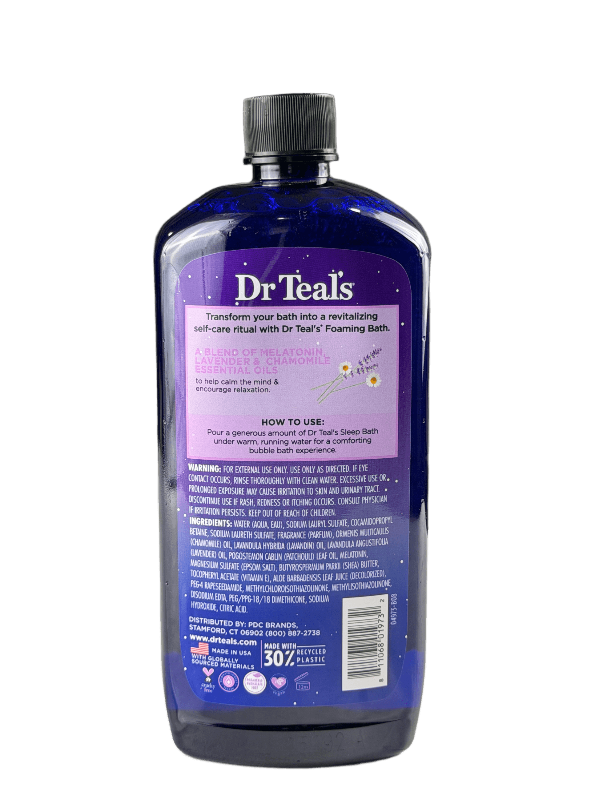 Bain Moussant au Pur Sel d'Epsom — Bain de Sommeil à la Mélatonine, Lavande & Camomille - miniature 1